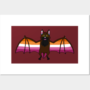 Lesbian Pride Bat Posters and Art